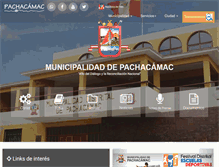 Tablet Screenshot of munipachacamac.gob.pe